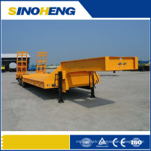 Liangshan Factory 80t Excavator Transport Low Bed Semi Trailer